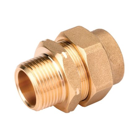HOME IMPROVEMENT 0.5 in. dia. Brass Male Adapter HO154123